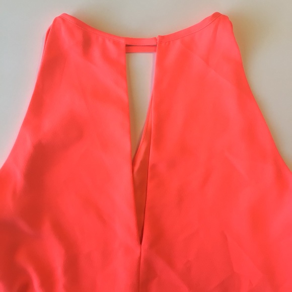 PARKER NEW YORK ORANGE PINK SLEEVELESS SHIFT DRESS SMALL - Picture 11 of 14